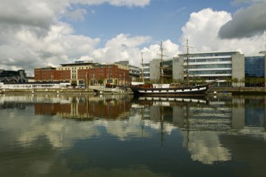 Grand canal dock, Dublin clipart