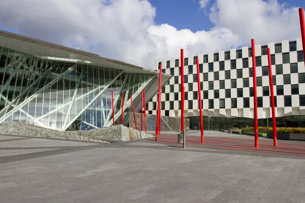 Grand canal square theatre w Dublinie — Zdjęcie stockowe