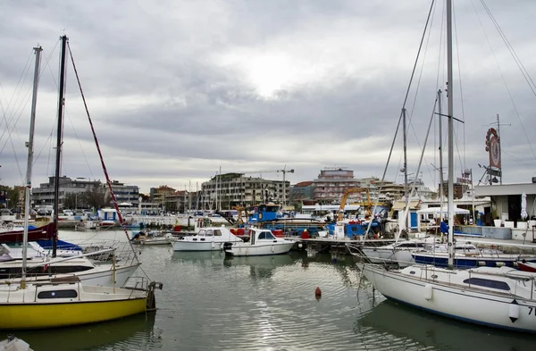 Barcos en el puerto de Riccione —  Fotos de Stock