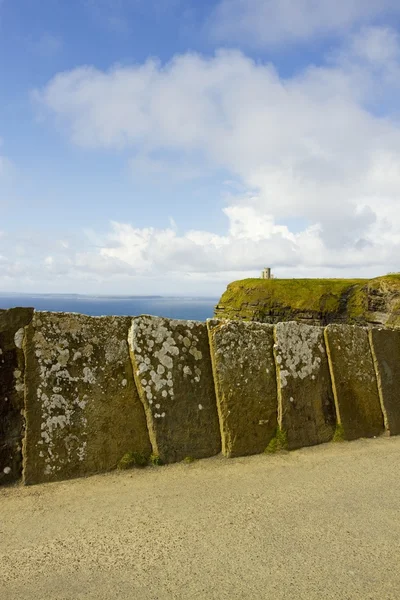 莫赫，爱尔兰的悬崖峭壁上查看 — 图库照片