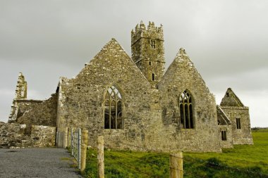 Landscape of Ross Friary Ireland. clipart