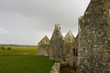 Interior of the Ross Friary clipart