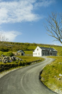 Typical Irish landscape clipart