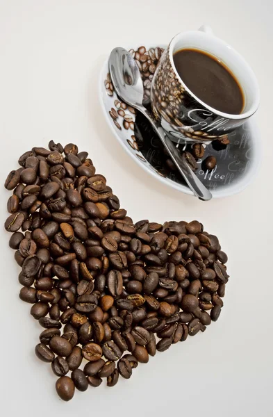 Я люблю каву — стокове фото