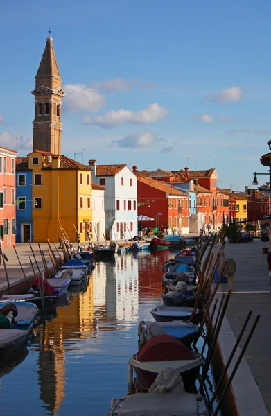 As cores de Burano, Veneza — Fotografia de Stock