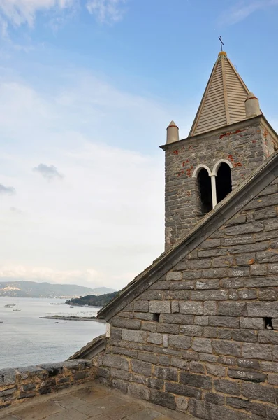 Kerk van Portovenere, Ligurië, Italië — Stockfoto