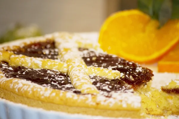 Kuchen mit Orangenmarmelade — Stockfoto
