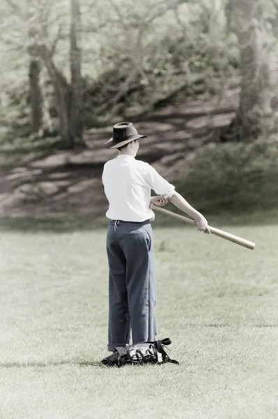US Civil War Baseball Batter — Stock Photo, Image
