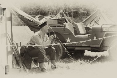 WW2 İngiliz Ordusu tented kampı