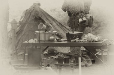 WW2 Alman ordusu alan mutfak