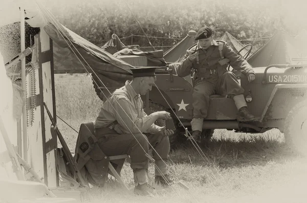 Ww2 帐篷式的英国军队营地 — 图库照片