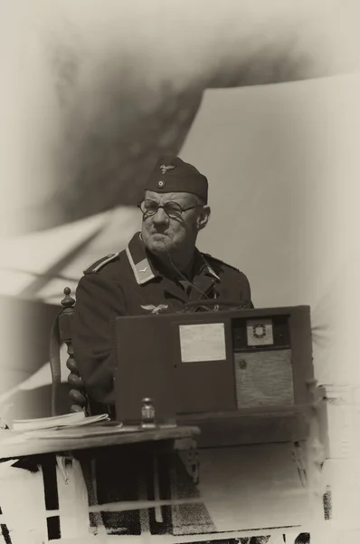 WW2 niemiecki żołnierz — Zdjęcie stockowe