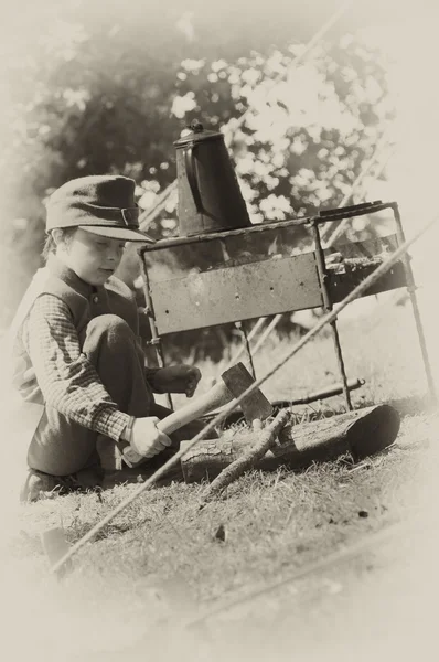 WW2 German Boy — Stock Photo, Image