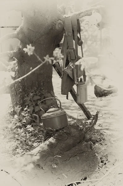 Vojenského tábora WW2 — Stock fotografie