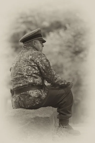 WW2 niemiecki oficer — Zdjęcie stockowe