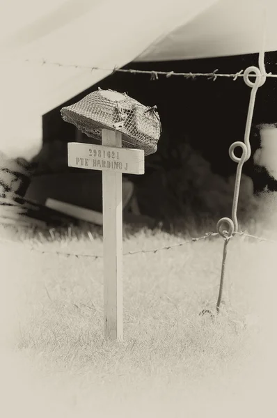 WW2 Túmulo de soldados britânicos — Fotografia de Stock
