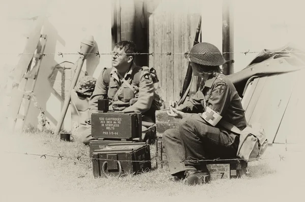 Ww2 британськими солдатами — стокове фото