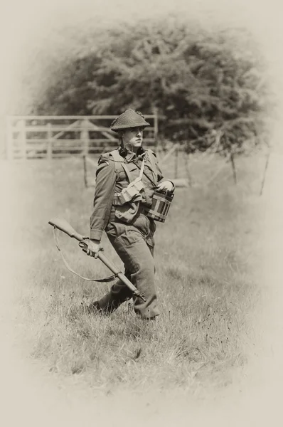 WW2 Soldato britannico — Foto Stock