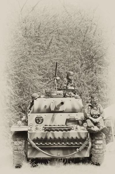Ww2 德国装甲坦克 — 图库照片