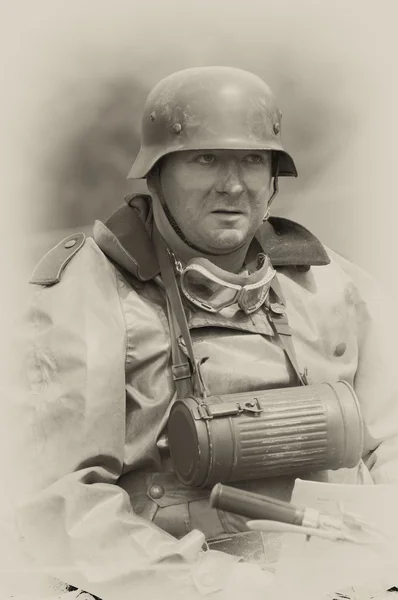 Německý jezdec odeslání WW2 — Stock fotografie