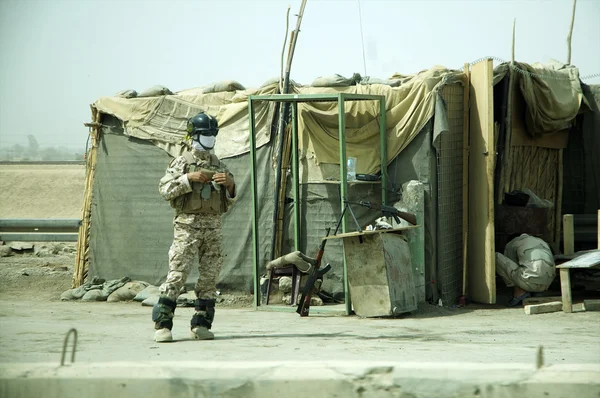 Иракский контрольный пункт — стоковое фото