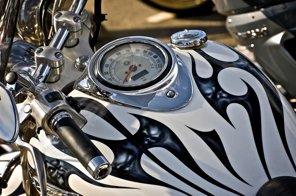 Motorcycle custom fuel tank — Stock Photo, Image
