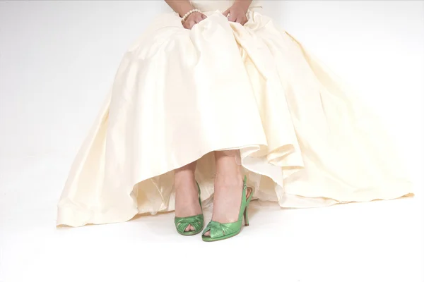 Zelené boty — Stock fotografie