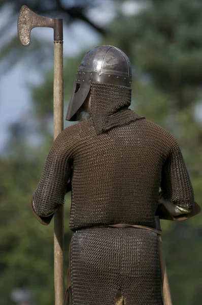 Un hacha guerrera medieval — Foto de Stock