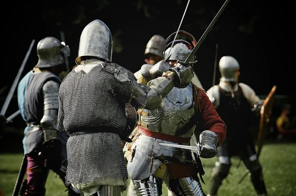 Fighting Knights — Stock Photo, Image