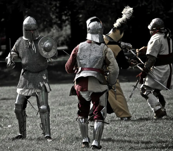 Şövalyeleri mücadele — Stok fotoğraf