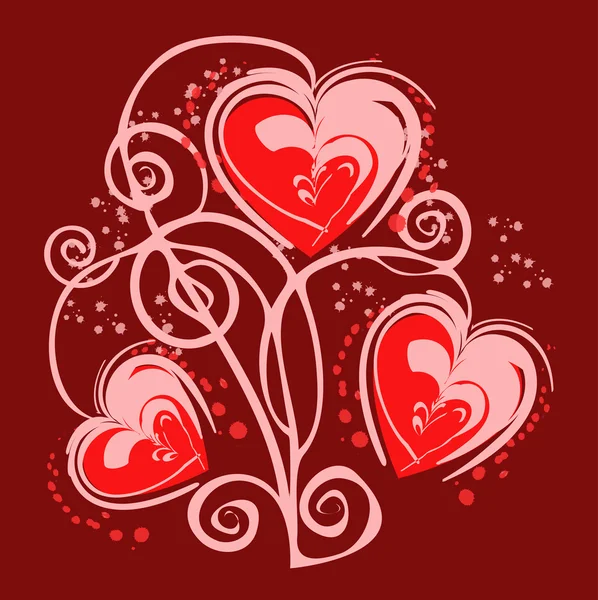 Romantic heart background — Stock Photo, Image