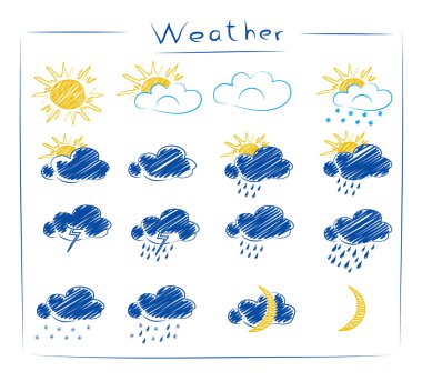 Icons - weather set clipart