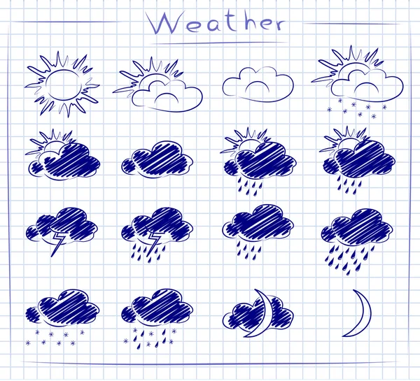 stock vector Icons - weather set