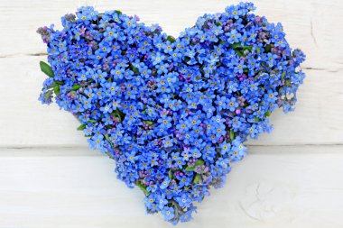 Heart of flowers clipart