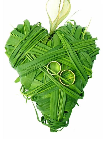 stock image Heart of grass