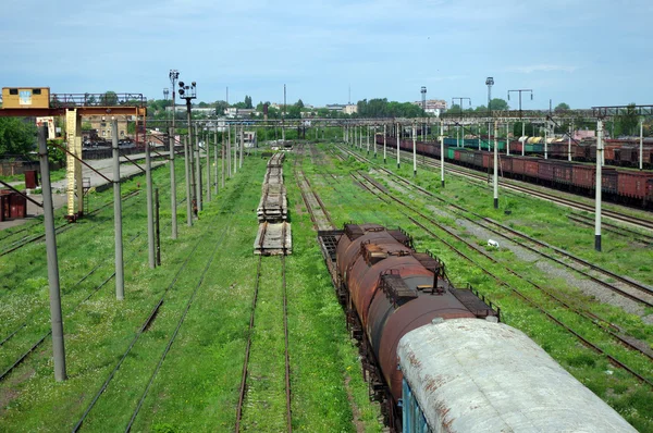 Carros ferroviários velhos — Fotografia de Stock