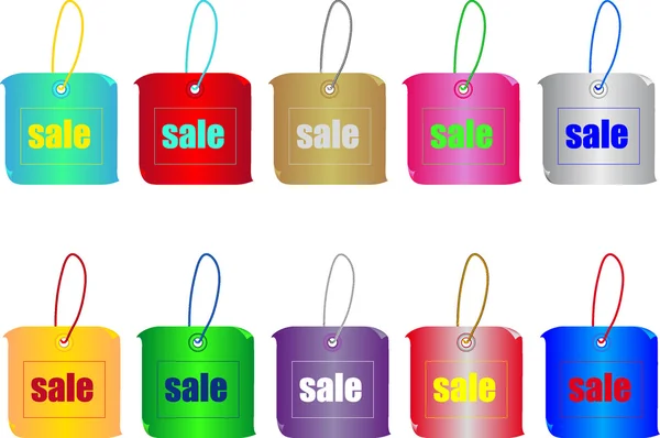 Sale tags — Stock Vector