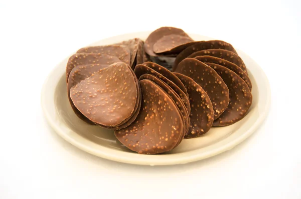 Knusprige Vollmilchschokolade mit Haselnüssen — Stockfoto
