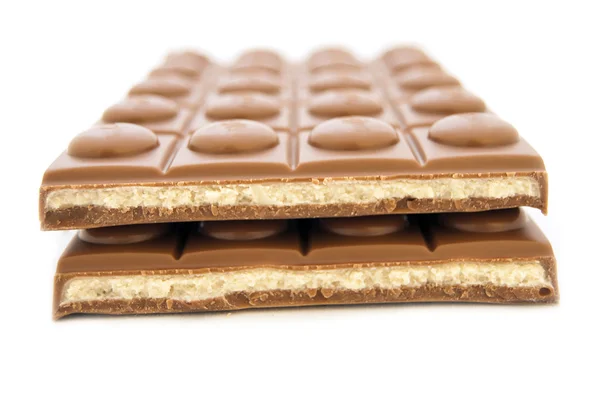 Chocolate filled Caramel toffee isolated on white background — Stock Photo, Image