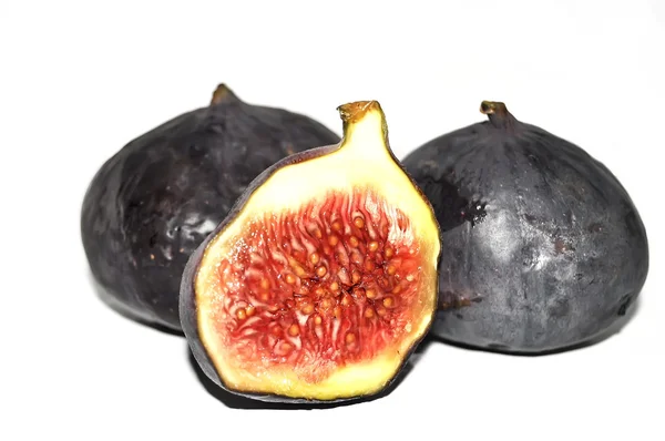 Figs closeup isolated on white background — Stock Photo, Image