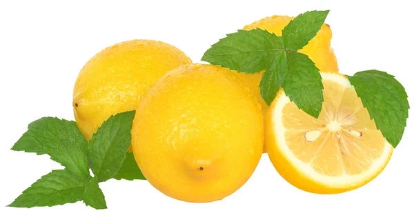 Zitrone isoliert — Stockfoto