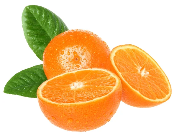 Sliced tangerine isolated. — Stock Photo, Image