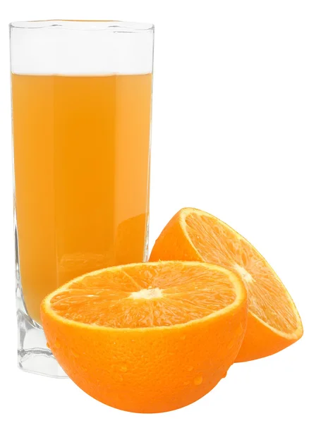 Apelsinjuice isolerade. — Stockfoto