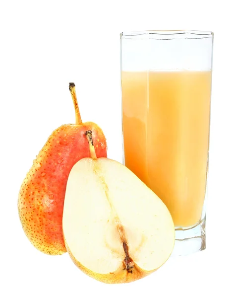 孤立的梨汁 — 图库照片