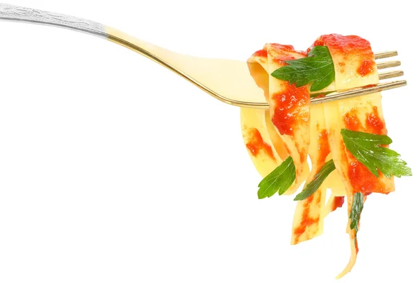 Pasta on a fork. — Stock Photo, Image
