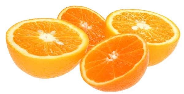Fatias de laranja e tangerina . — Fotografia de Stock