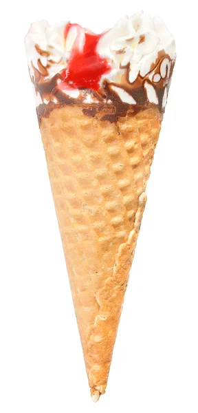 Cono de helado aislado —  Fotos de Stock