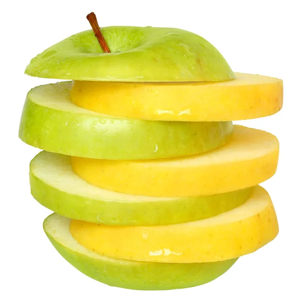 stock image Sliced apple isolated.