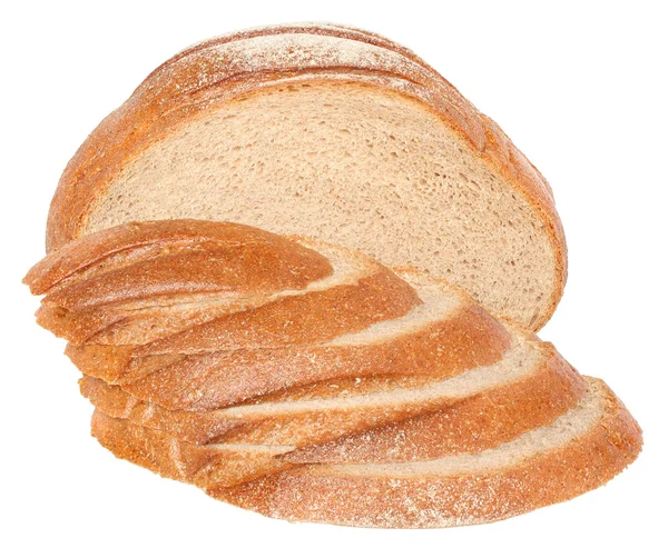 고립 된 잘라 진된 빵. — 스톡 사진