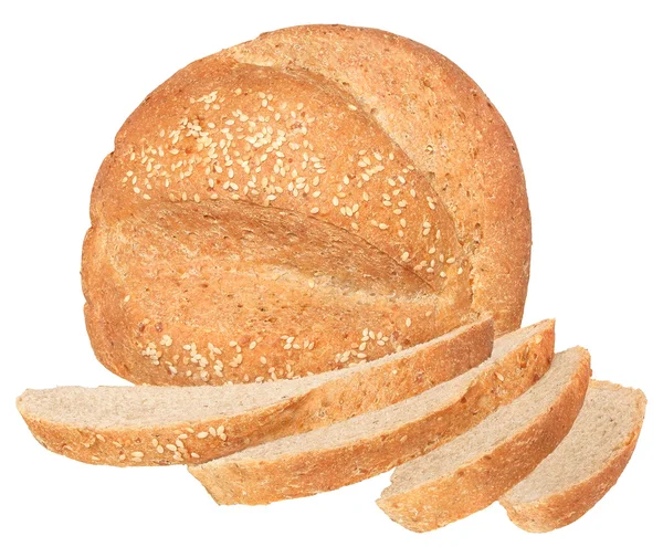 Φέτες ψωμί απομονωθεί. — Φωτογραφία Αρχείου
